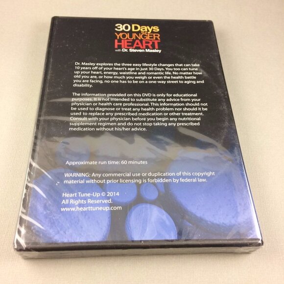 2 Dr Steven Masley DVDs Sealed 30 Day Heart Tune-Up & 30 Days Younger Heart PBS - Picture 3 of 12